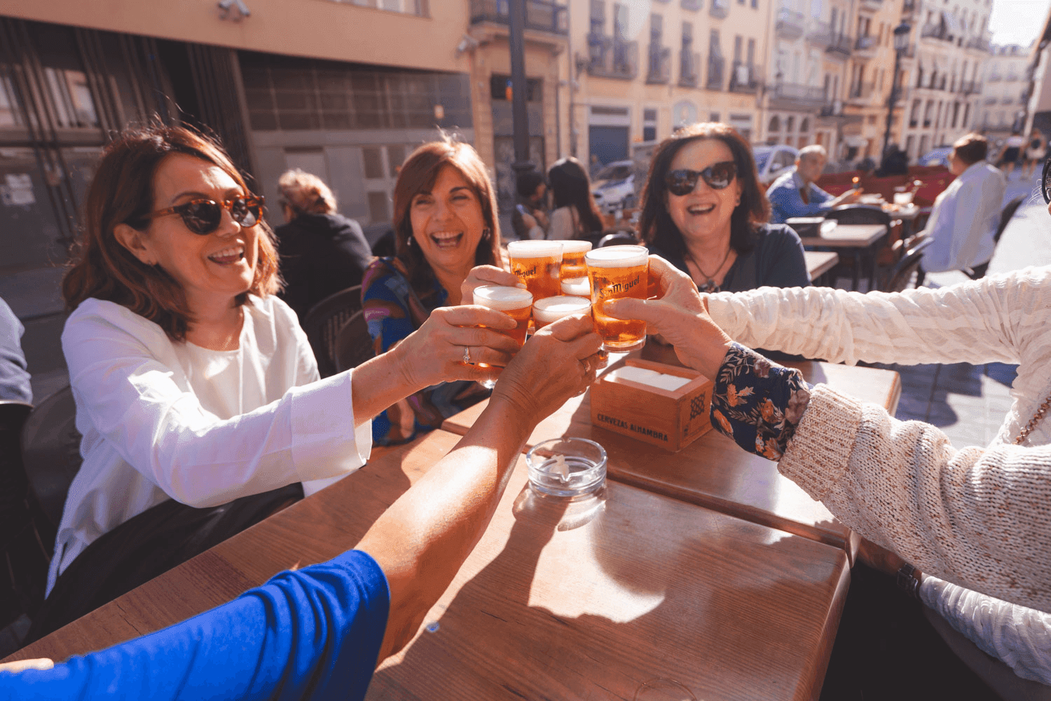 8-gastro tour in Valencia Toast with local beer on a gastro tour of Valencia
