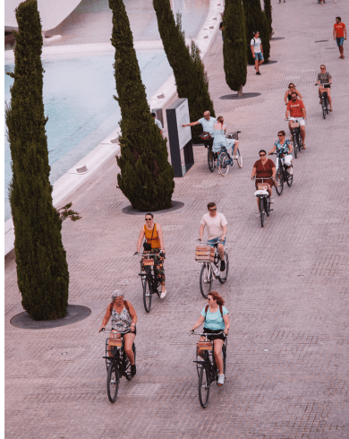 Bike-tour cover People on a private tour of Valencia by bicycle