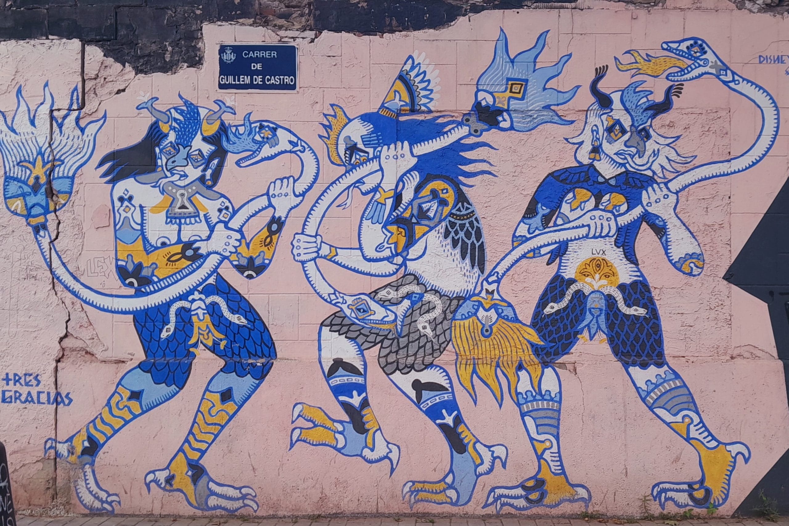 street art from el carmen neighborhood valencia