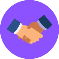 professionalism two hands shaking